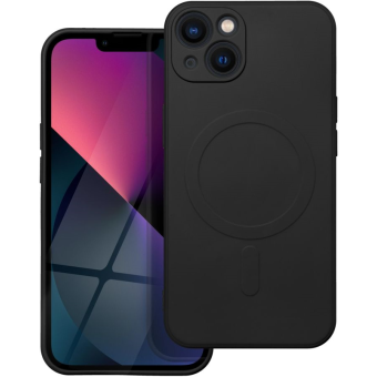 Silikónové puzdro na Apple iPhone 12 Mini Silicone Mag Cover čierne