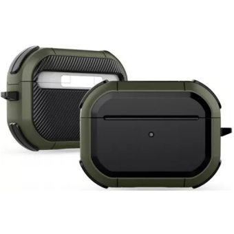 Odolné puzdro na Apple AirPods Pro 2/1 Tech-Protect Rough vojenská zelená