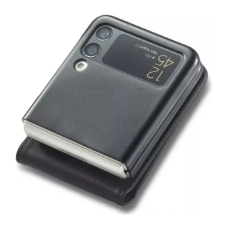 Diárové puzdro na Samsung Galaxy Z Flip 4 5G F721 Tech-Protect Wallet čierne