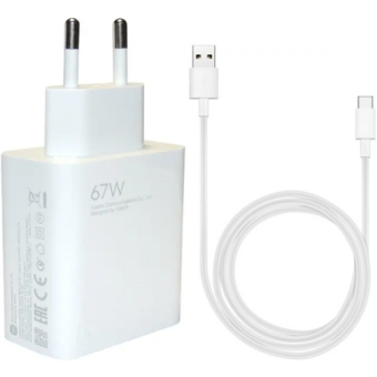 Xiaomi Charging Combo MDY-12-EJ, USB-A 67W + USB-C kábel, biela (Blister)
