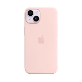 Silikónové puzdro Apple na Apple iPhone 14 MPRX3ZM/A Silicone Case with MagSafe Chalk Pink
