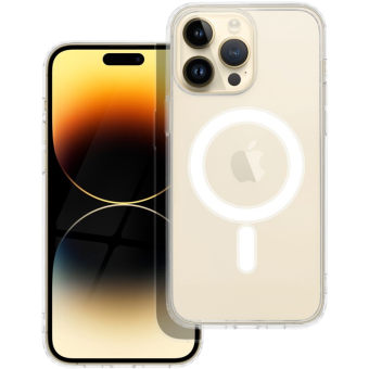 Plastové puzdro na Apple iPhone 14 Pro Max Clear Mag transparentné