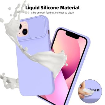 Silikónové puzdro na Apple iPhone 14 Pro Max Slide TPU fialové