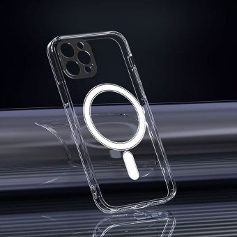 Plastové puzdro na Apple iPhone 14 Pro Clear Mag Camera Protection transparentné