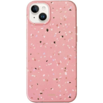 Plastové puzdro na Apple iPhone 14 UNIQ Coehl Terrazzo ružový coral