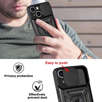 Odolné puzdro na Apple iPhone 12 Camshield Ring Armor čierne
