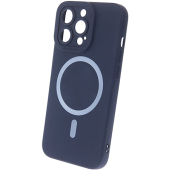 Silikónové puzdro na Apple iPhone 12 Silicon MagSafe modré