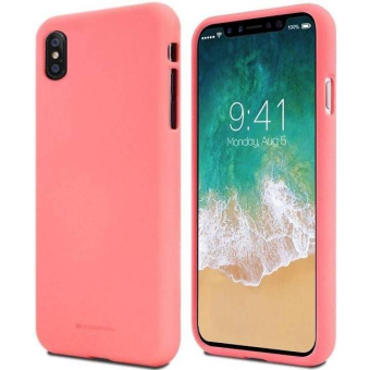 Silikónové puzdro na Apple iPhone 13 Pro Mercury Soft ružové