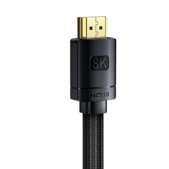 Kábel Baseus HDMI 2.1 8K 60Hz/4K 120Hz/2K144Hz 3D Dynamic HDR 1.5m čierny