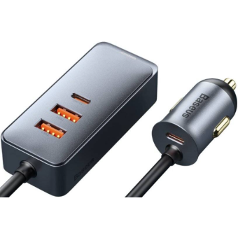 Baseus Share Together 2in1 CCBT-A0G PD 120W 2x USB 2x USB-C sivá