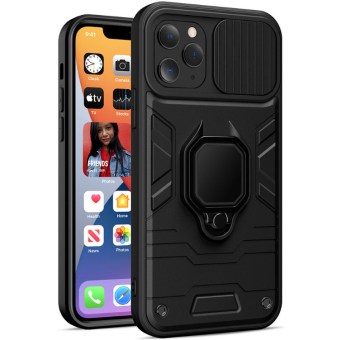 Odolné puzdro na Realme C21Y/C25Y Ring Lens Armor čierne