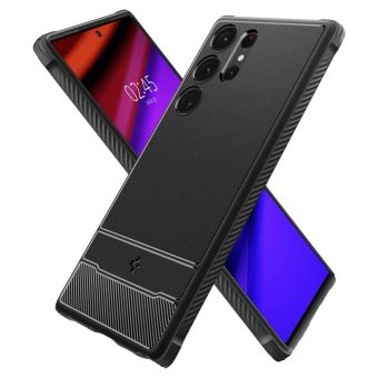 Odolné puzdro na Samsung Galaxy S23 Ultra 5G S918 Spigen Rugged Armor čierne