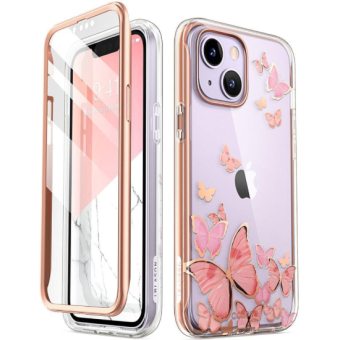 Odolné puzdro na Apple iPhone 14/13 Supcase Cosmo Fly ružové