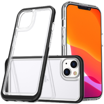 Odolné puzdro na Apple iPhone 11 Hybrid Armor 3v1 transparentno-čierne