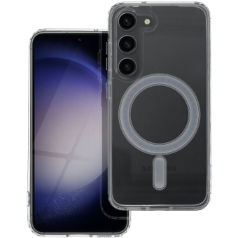 Plastové puzdro na Samsung Galaxy S23 5G S911 Clear Mag transparentné