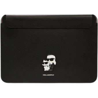 Puzdro Karl Lagerfeld na notebook 13/14" KLCS14SAKCPMK Saffiano Karl and Choupette NFT Computer Sleeve čierne
