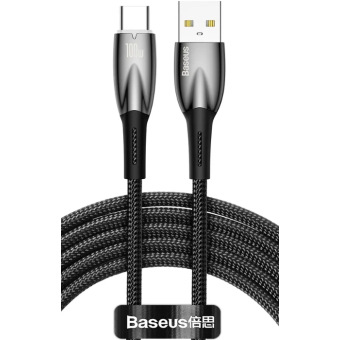 Kábel Baseus Glimmer Series CADH000501, USB-A na USB-C Power Delivery 100W, 2m, čierny