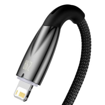 Kábel Baseus Glimmer Series CADH000201, USB-A na Apple Lightning 8-pin 2,4A, 1m, čierny