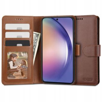 Diárové puzdro na Samsung Galaxy A34 5G A346 Tech-Protect Wallet hnedé