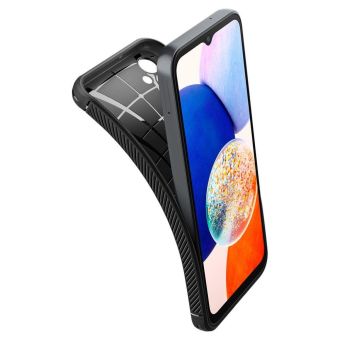 Odolné puzdro na Samsung Galaxy A14 5G A146 Spigen Rugged Armor čierne