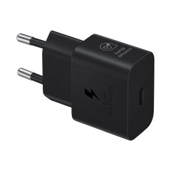 Samsung GaN EP-T2510XBE, USB-C 25W + kábel USB-C/USB-C 1m, čierna (Blister)