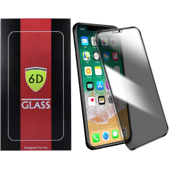 Tvrdené sklo na Apple iPhone X/Xs/11 Pro 6D Privacy Antispy 9H celotvárové čierne