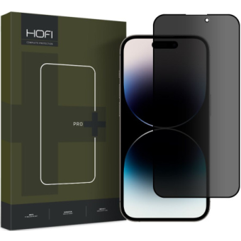 Tvrdené sklo na Apple iPhone 14 Pro Max Hofi Anti Spy Privacy Pro+ celotvárové čierne