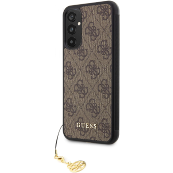 Plastové puzdro Guess na Samsung Galaxy A34 5G A346 GUHCSA34GF4GBR 4G Charms hnedé