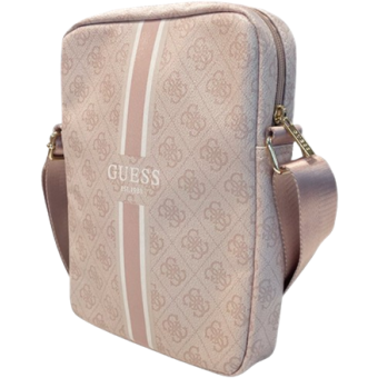 Univerzálne puzdro Guess na tablet do 10" GUTB10P4RPSP PU 4G Printed Stripes Tablet Bag ružové