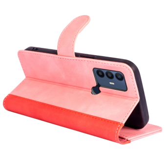 Diárové puzdro na TCL 30SE/305/306 Stitching ružové