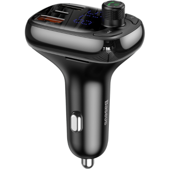 Baseus S-13 FM Transmiter CCMT000101, Bluetooth MP3, 2x USB 4,8A, čierny