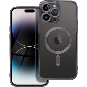 Silikónové puzdro na Apple iPhone 14 Plus Electro Mag čierne