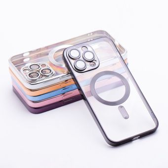 Silikónové puzdro na Apple iPhone 12 Electro Mag čierne