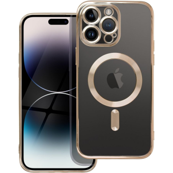 Silikónové puzdro na Apple iPhone 12 Electro Mag zlaté