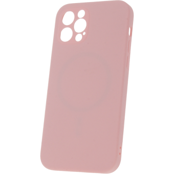 Silikónové puzdro na Apple iPhone 14 Plus Mag Invisible Pastel ružové