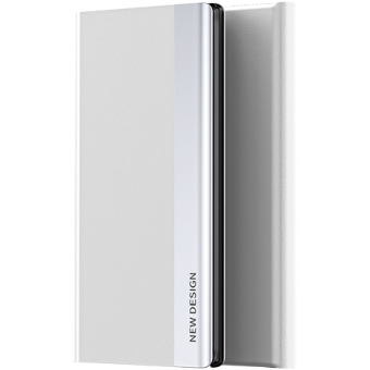 Diárové puzdro na Xiaomi Redmi 12C Slide Book strieborné