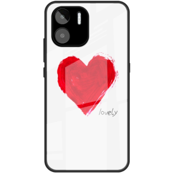 Plastové puzdro na Xiaomi Redmi A1/A2 Glass srdce