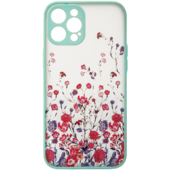 Silikónové puzdro na Apple iPhone 13 Pro Max Design Floral modré