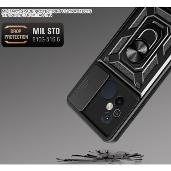 Odolné puzdro na Apple iPhone 13 Pro Hybrid Armor Camshield modré