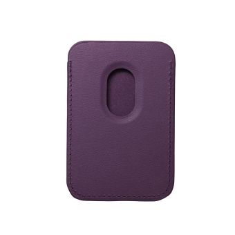 Magnetická peňaženka na Apple iPhone Leather Mag Wallet fialová