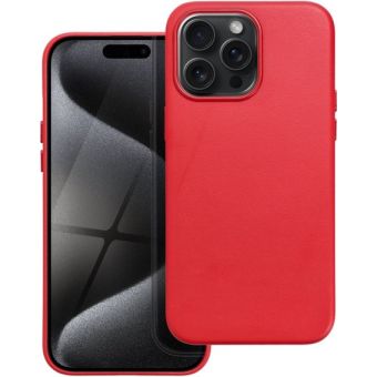 Obal Leather Mag Cover Apple iPhone 15 Plus red