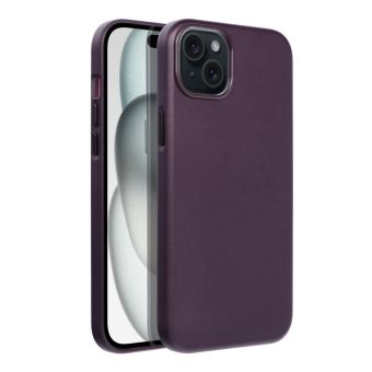 Obal Leather Mag Cover Apple iPhone 15 Plus dark violet