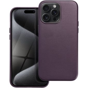 Obal Leather Mag Cover Apple iPhone 15 Plus dark violet