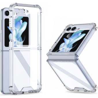 Plastové puzdro na Samsung Galaxy Z Flip5 F707 Tech-Protect Flexair Hybrid transparentné