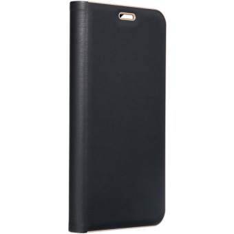 Obal LUNA Book Gold Apple iPhone 15 black