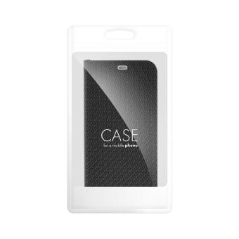 Obal LUNA Book Carbon Apple iPhone 15 Plus black