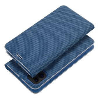 Obal LUNA Book Carbon Apple iPhone 15 blue