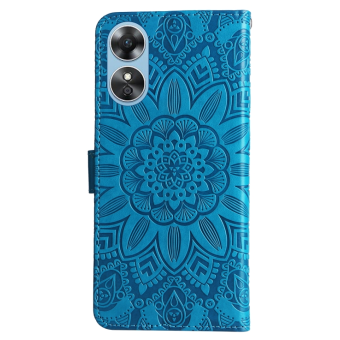 Diárové puzdro na Oppo A17 MEZZO kvet modré