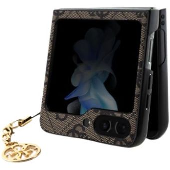Obal Guess 4G Charms Samsung Galaxy Z Flip5 5G F731 GUHCZF5GF4GBR Brown