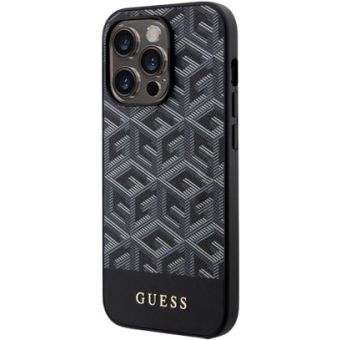 Obal Guess PU G Cube MagSafe Apple iPhone 15 Pro Max GUHMP15XHGCFSEK Black